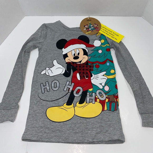 NWT Mickey Mouse Christmas Pajama For 2 Pieces New - Picture 5 of 8